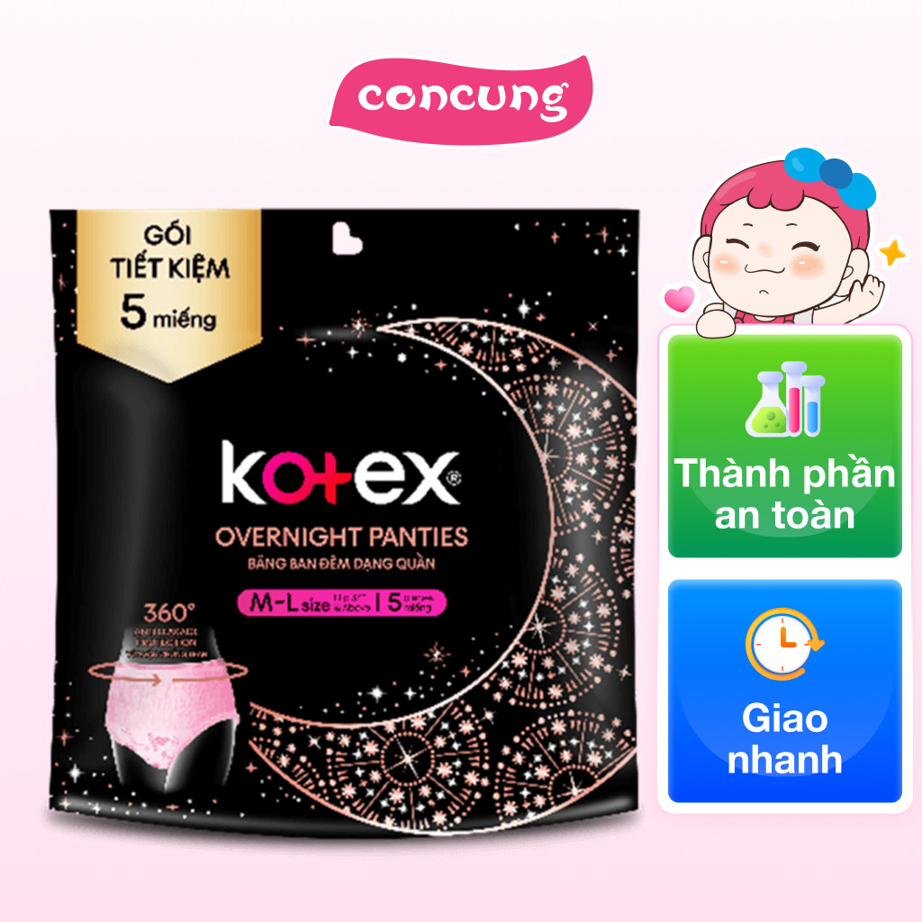 Băng vệ sinh quần Kotex M/L (5 miếng)