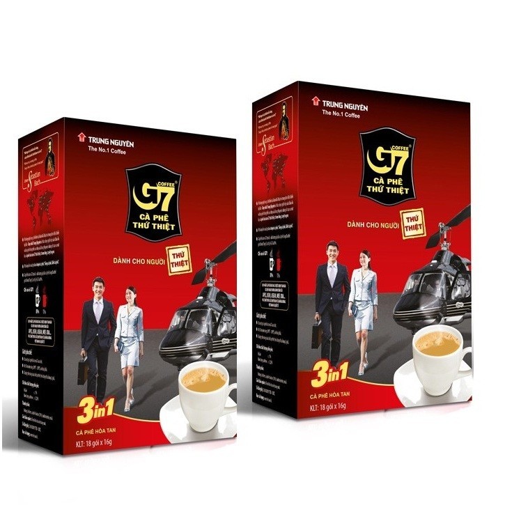 Cà Phê Hoà Tan G7 Hộp 18 gói dài
