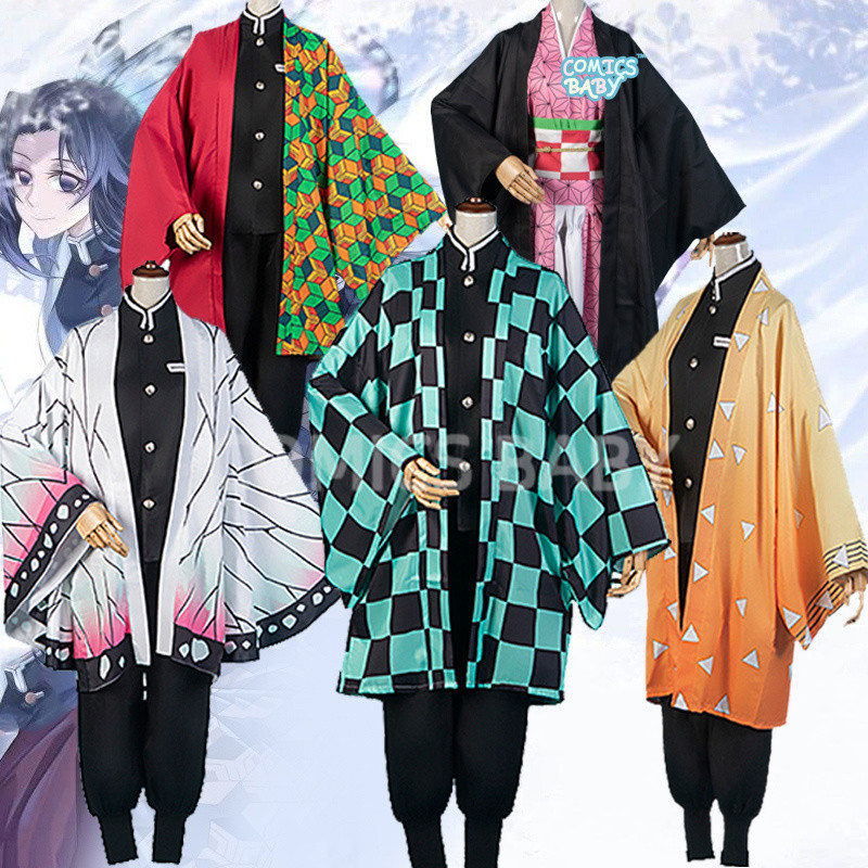 Demon Slayer Cosplay Costume kids Kích thước trẻ em Kimetsu no Yaiba Nezuko Tanjirou Agatsuma Zenits