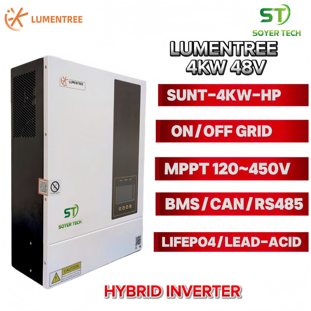 Biến tần năng lượng mặt trời LUMENTREE HYBRID INVERTER 4KW – Model SUNT-4.0KW-HP | MPPT 120~450V 1 P