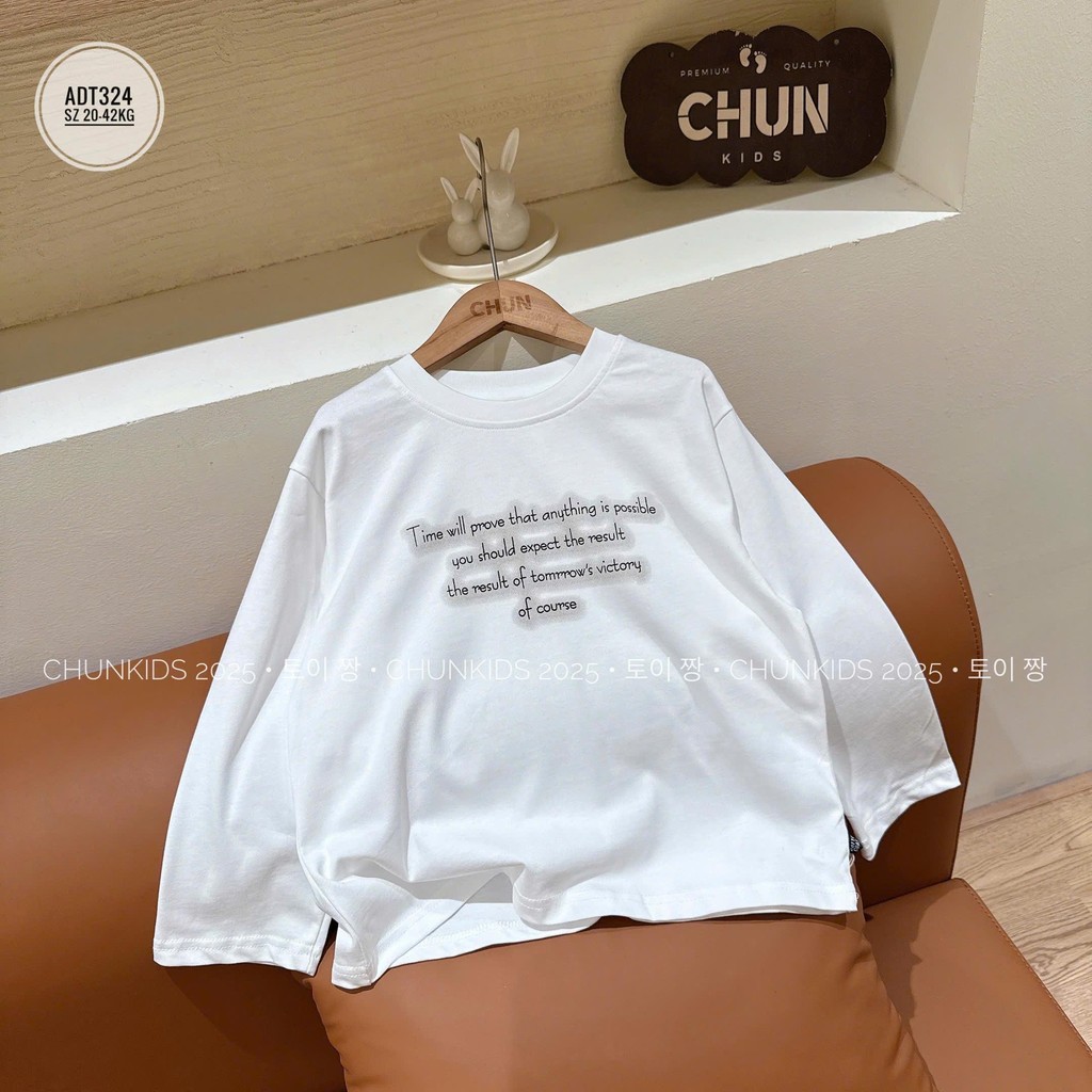 ADT324 - Áo pull Đại BST trong veo CHO BÉ thời gian sẽ chứng minh rằng TIME WILL THAT ANYTHING IS...