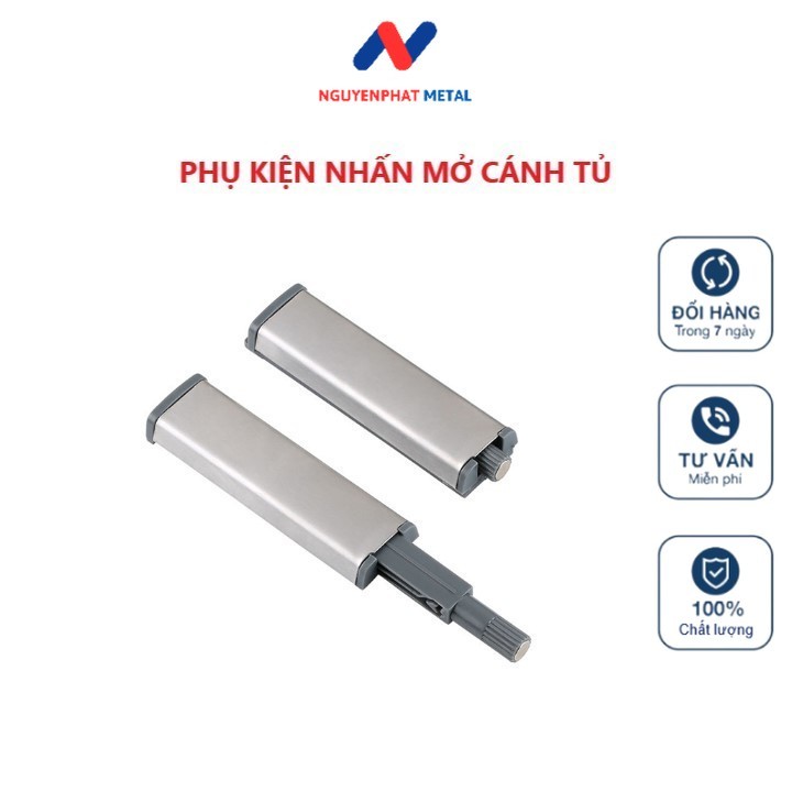 NHẤN BẬT MỞ CÁNH TỦ NGĂN KÉO SIÊU KHỎE TIP ON CHẤT LIỆU NHỰA VÀ INOX, DỤNG CỤ NHẤN, MỞ HÍT CÁNH TỦ,N