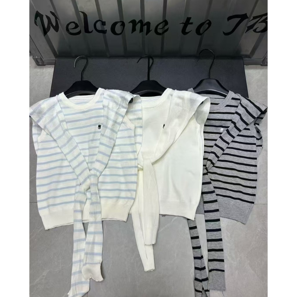 Áo Vest dệt kim LAUREN9831 nữ mùa hè Slim-fit Top phù hợp