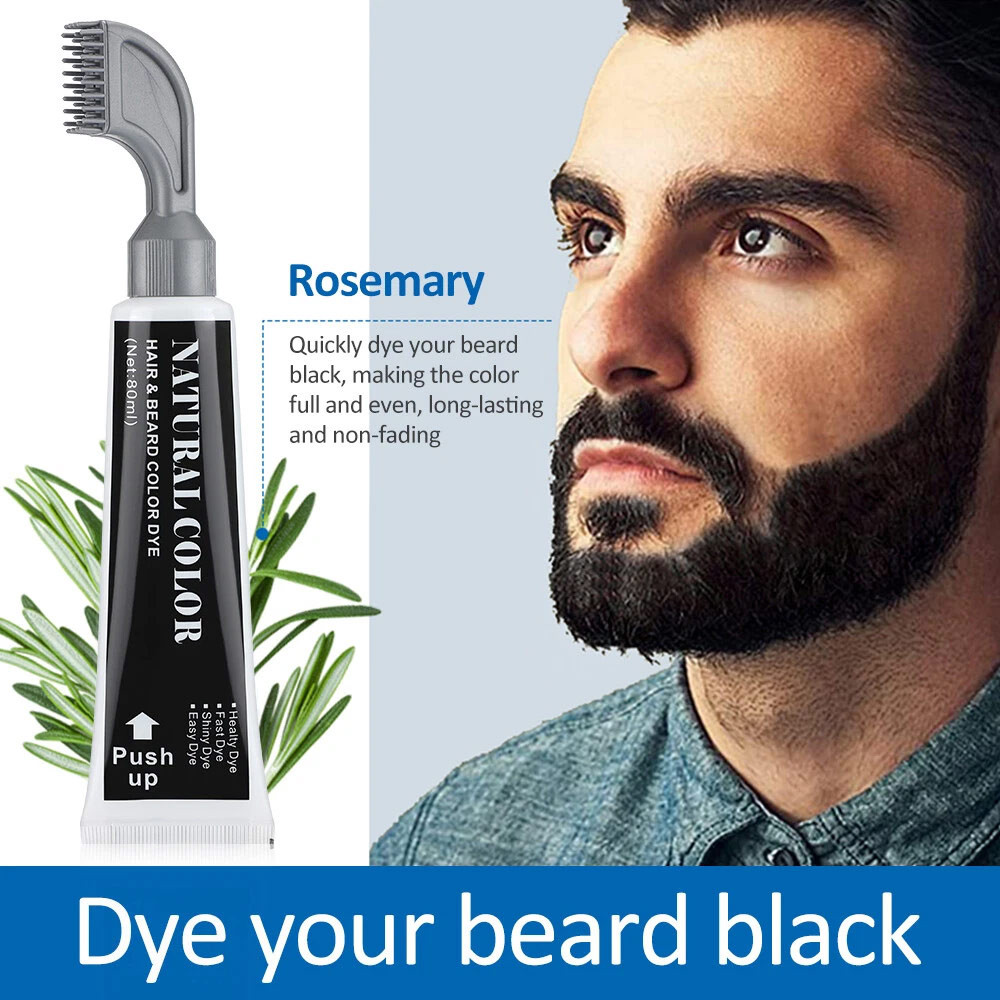 Beard Dyeing Cream Plant Care Beard Dye Men's Hair & Beard Dye Black