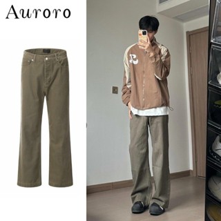 【5Màu sắc】Quần jean nam baggy 2025 Cao Cấp quần amiri Cà phê nâu retro quần jean ống suông unisex quần cạp cao nam from rộng quần bò nam boy phố Màu Trơn quần jean nam hàn quốc