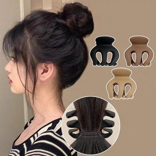 Kẹp móng vuốt bí ngô nhỏ tối giản thời trang với hiện vật cố định đuôi ngựa cao