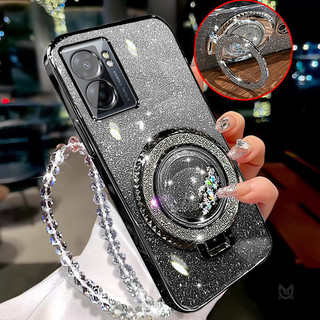 Vỏ Cho VIVO Y18 Y18S Y18E Y28 Y38 Y03 Y16 Y17S Y35 Y36 Y27 Y02S Y100 Chất Lỏng Cát Cát Lấp Lánh Giá Đỡ Từ Tính Vỏ Điện Thoại Có Vòng Tay Pha Lê