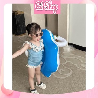 Bộ đồ bơi liền mảnh xanh CS328 cho bé gái