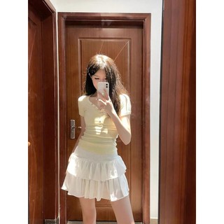Phong Cách Hàn Quốc Hiphop Áo Thun Tay Ngắn Nữ Mùa Hè Slim Fit Giảm Béo Thời Trang Hàn Quốc Thường Ngày Phù Hợp Với Áo