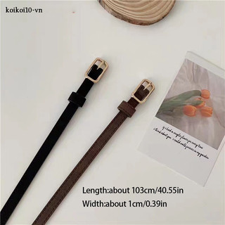 Thắt Lưng Da pu Phong Cách retro Pháp Cho Nam Nữ