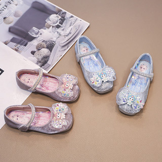 Mùa Thu 2024 Mới Trẻ Em Giày Da Cho Bé Gái Thời Trang Mềm Mại Thoải Mái Công Chúa Nơ Dễ Thương Kuromi Đảng Đầm Giày