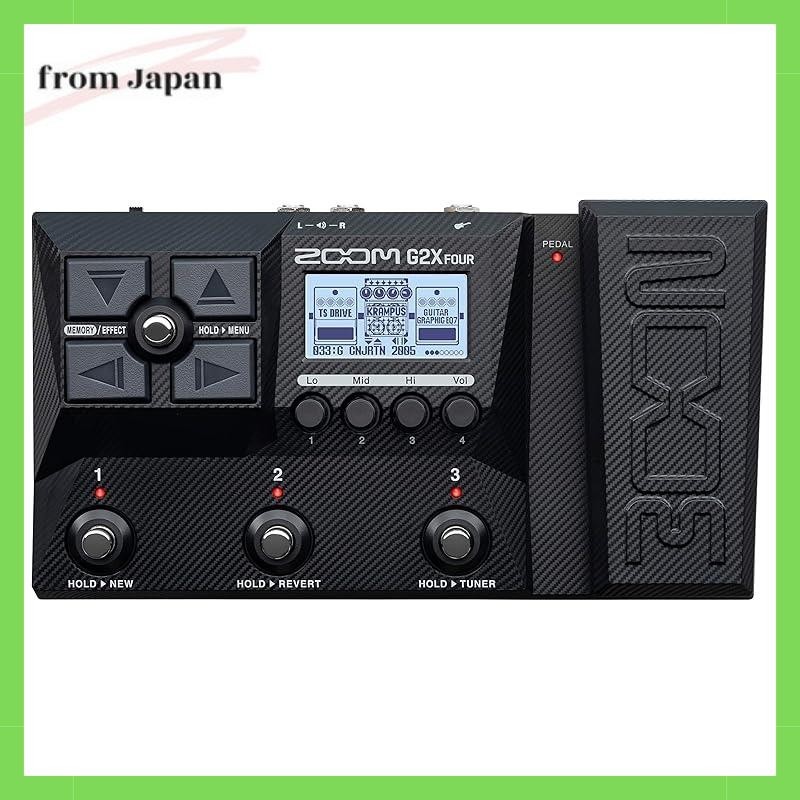 Zoom G2X 4 Guitar Multi-Effects Processor with Expression Pedal, Multi-Layer IR Amp Modeling, 75+ Bu
