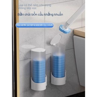 Bàn chải vệ sinh bồn cầu JUJIAJIA dùng một lần tiện dụng cho gia đình treo tường nước giặt