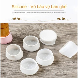 Bàn silicon bàn chân bao bàn chân miếng lót chân bàn chân bảo vệ ghế miếng lót bảo vệ tắt tiếng chống trơn trượt ghế chân miếng lót