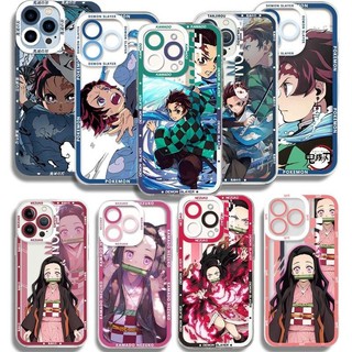 Ốp Lưng Cho Samsung Galaxy A05 A05S A14 A15 A33 A73 A34 A35 A12 J7 Prime Cover Demon Slayer Kamado Nezuko Tanjirou Anime Hoạt Hình TPU Mềm Trong Suốt Vỏ Điện Thoại Silicon