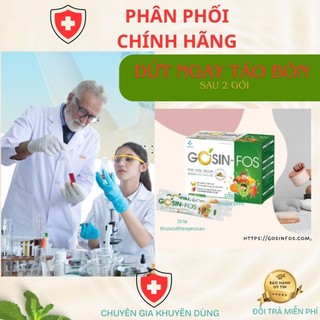GOSIN FOS - Bổ sung chất xơ HÒA TAN,Hết táo bón từ sau 2 gói, tăng cường lợi khuẩn đường ruột.