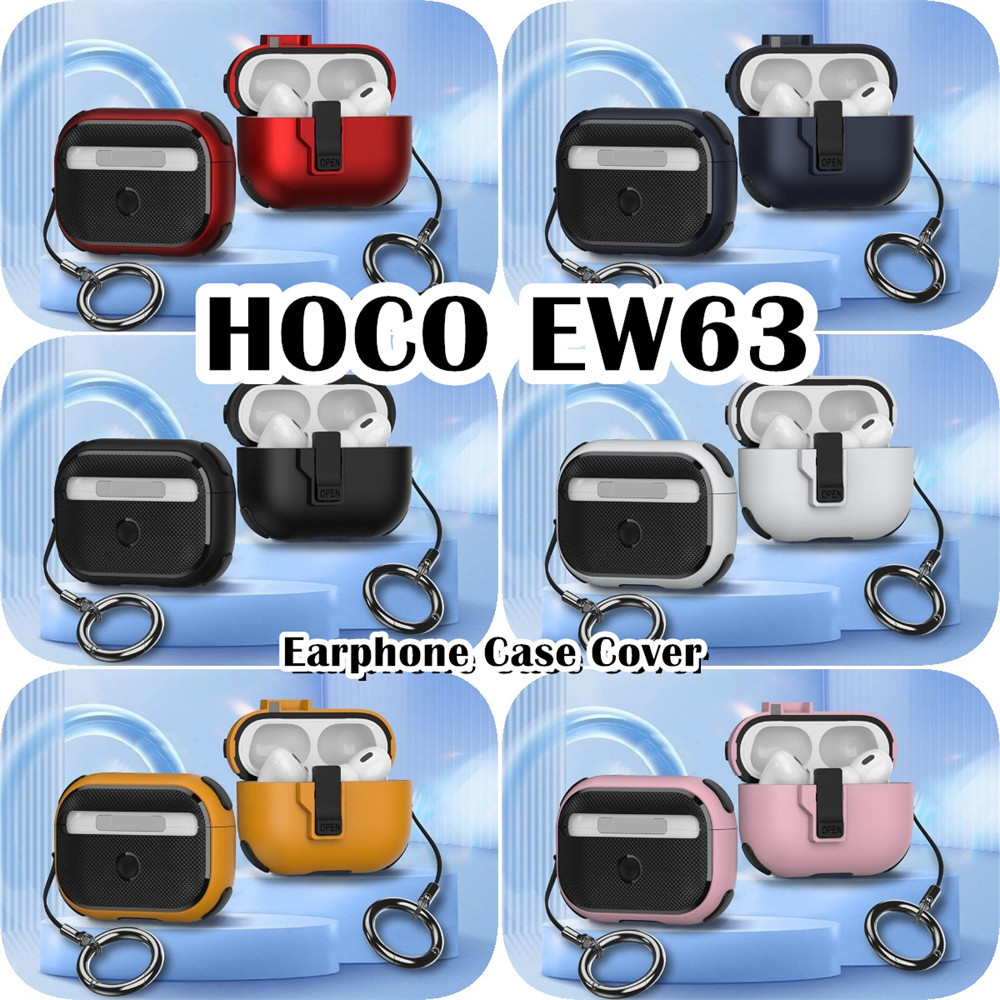 Dành Cho Vỏ HOCO EW63 Vỏ Silicon Mềm Thời Trang Màu Trơn Vỏ Tai Nghe