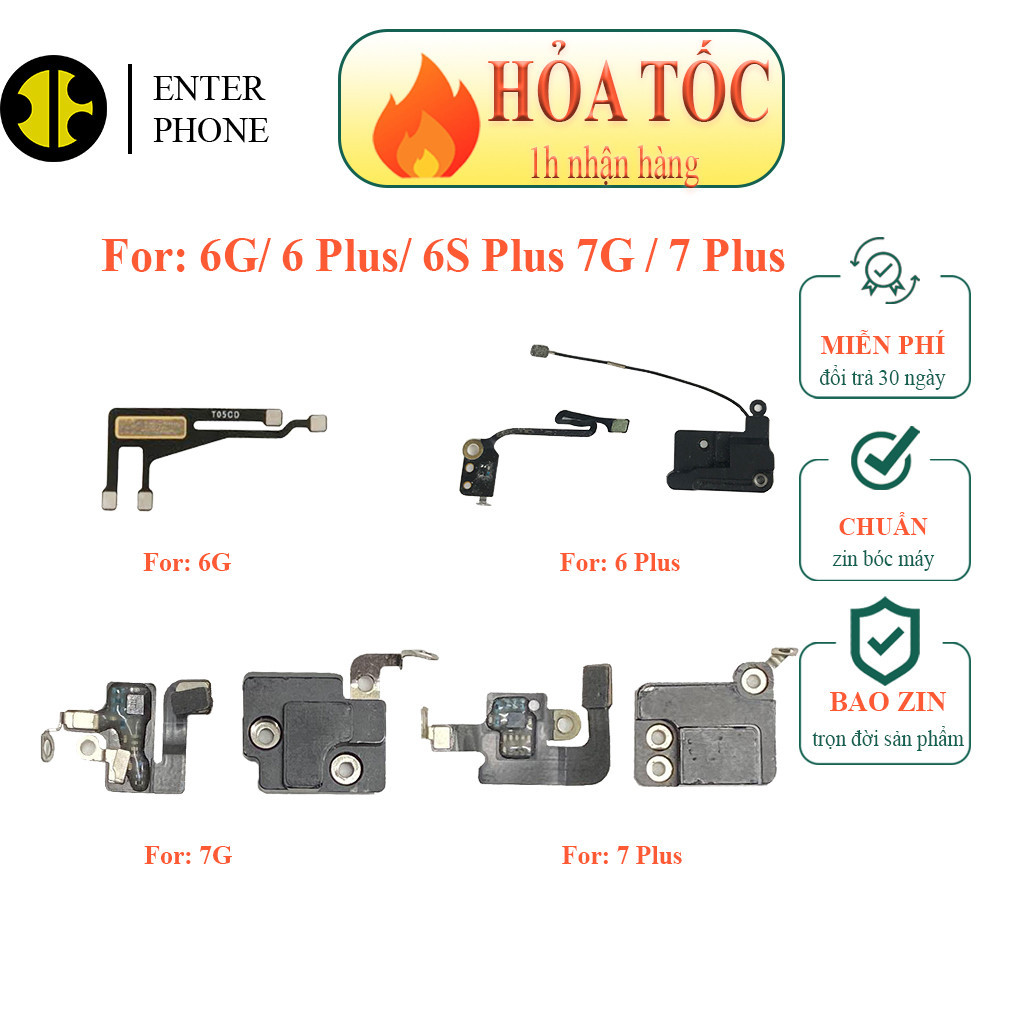 Cáp ăng ten wifi dùng cho ĐT 6G/ 6 Plus/ 6S Plus/ 7G/ 7 Plus ZIN BÓC MÁY