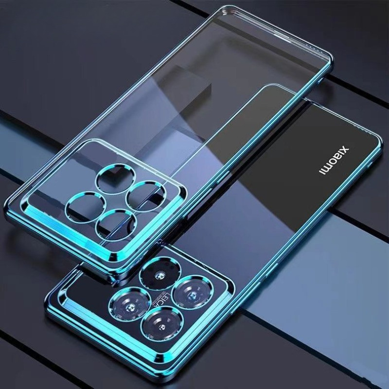 Dành Cho Xiaomi Redmi K70 Siêu Mạ Silicon Mềm Trong Suốt Ốp lưng Redmi K70Ultra Champion K70pro K60 ULTRA Mạ Điện Khung Ốp Lưng