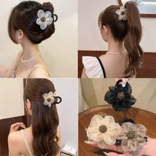 Kẹp tóc hoa đính đá lưới cho nữ Kẹp tóc Updo tinh tế
