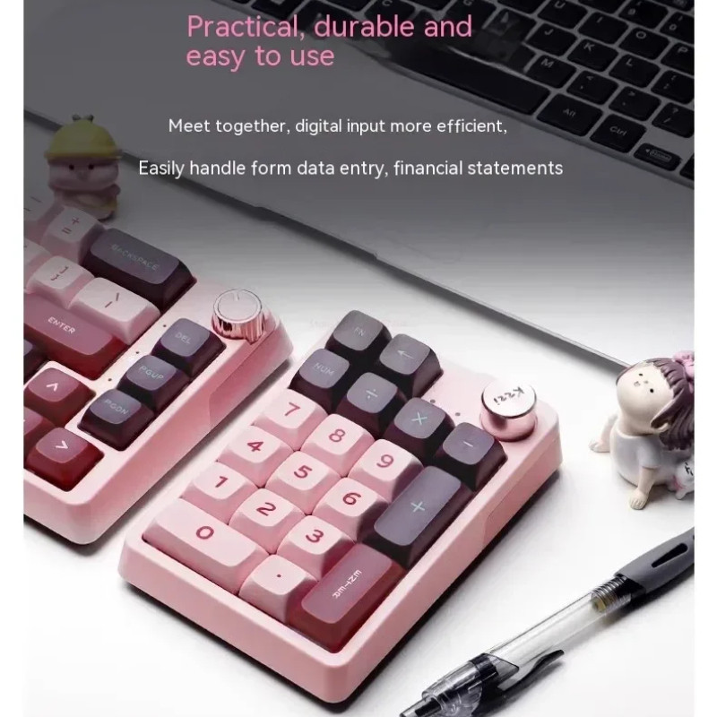 Kzzi K20 19 + 1 phím Bàn phím Mini Bàn phím Mini có thể hoán đổi nóng 3 chế độ (Bluetooth5.0 / 2.4Gh