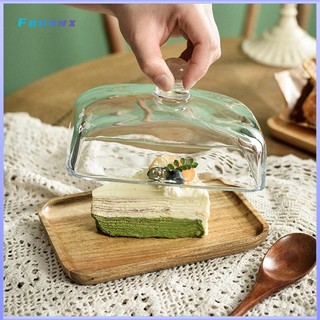 Khay phục vụ bằng gỗ có nắp kính chống bụi cho snack