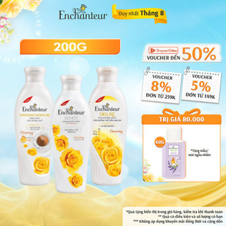 Sữa dưỡng thể dưỡng ẩm/ trắng da/ Dưỡng ẩm chuyên sâu Enchanteur hương Charming 200gr