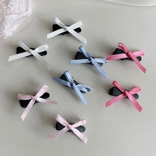 Kẹp tóc nơ dễ thương Kẹp tóc đầy màu sắc Trượt tóc 2 chiếc