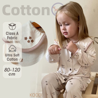 Bộ Đồ Ngủ Trẻ Em Hoa Đồ Ngủ 80-120cm Bé Gái Loungewear Quần Áo Điều Hòa Không Khí