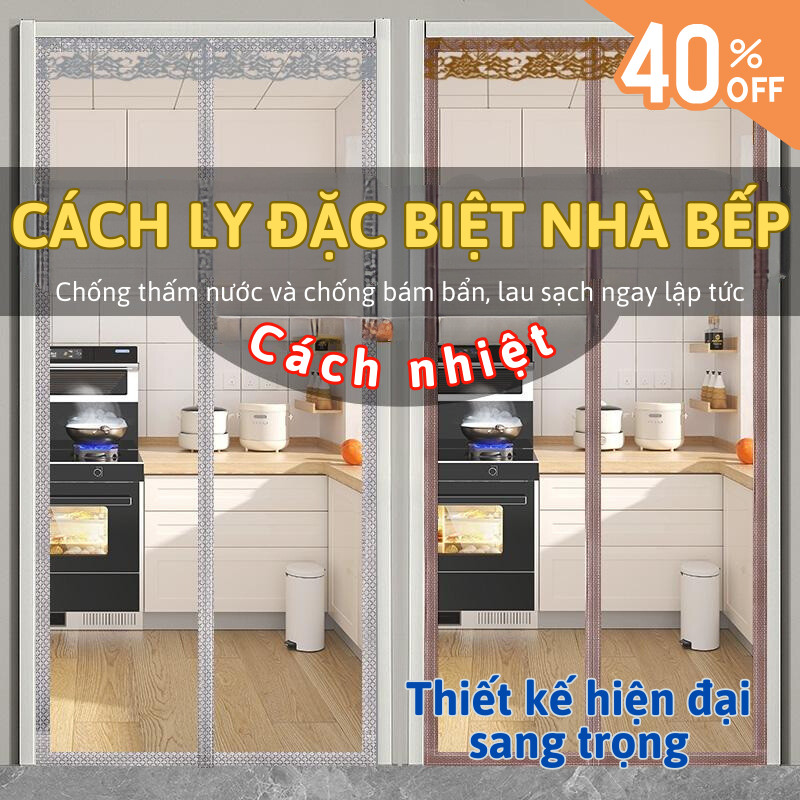 Màn cửa nhựa dán tường Joful Home ngăn phòng điều hòa tháo lắp đặt dễ dàng cách nhiệt kèm phụ kiện