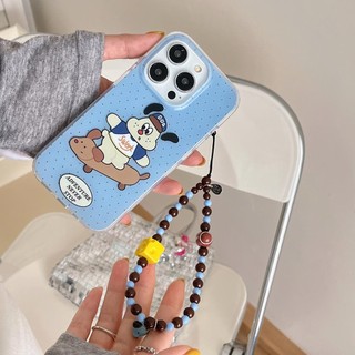 Ốp Lưng Cứng Tương Thích Với iPhone 12 12Pro 12ProMax 13 13Pro 13ProMax 14 14Pro 14ProMax 15 15Pro 15ProMax Ốp Họa Tiết Chó Điểm Sóng