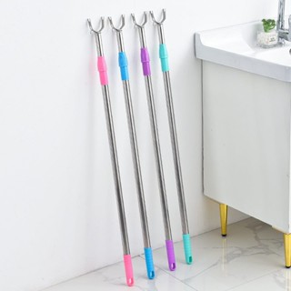 remoingay90 Cây phơi quần áo bằng inox kéo dài 1,2M Cây gậy lấy đồ trên cao có thể kéo dài xếp gọn