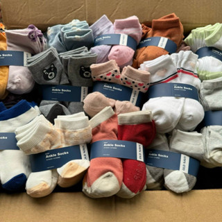 Set 10 đôi tất O.ld N.avy full keo đế chống trơn cho bé trai bé gái từ 0-5 tuổi hàng xuất dư(shopdieuly)