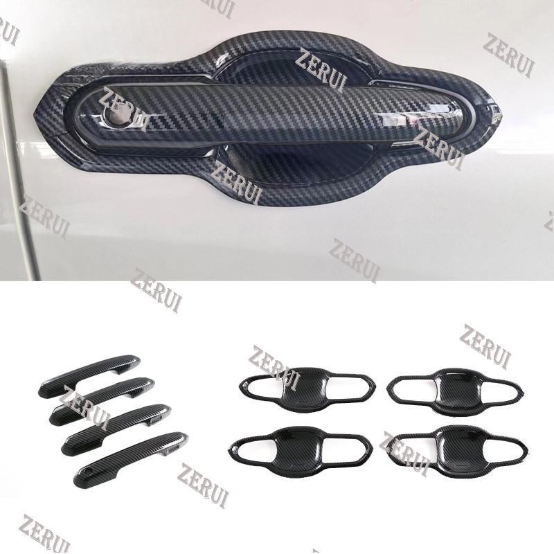Zr Dành Cho Xe TOYOTA ZENIX 2023 Đến 2024 Họa Tiết Sợi carbon Tay Cầm Cửa Ô Tô Bọc Bát Trang Trí, IN