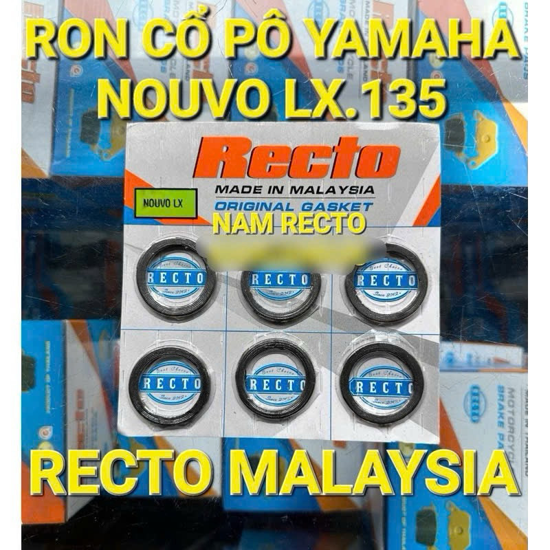 Ron pô,ron cổ pô Nouvo lx 135 chính hãng Recto Malaysia ++++