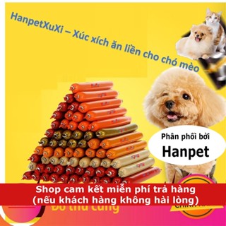  10Xuxi- 10 Xúc xích chó mèo có thể ăn liền đồ ăn vặt chó mỗi cây 15gr thức ăn cho chó kiểu bá 