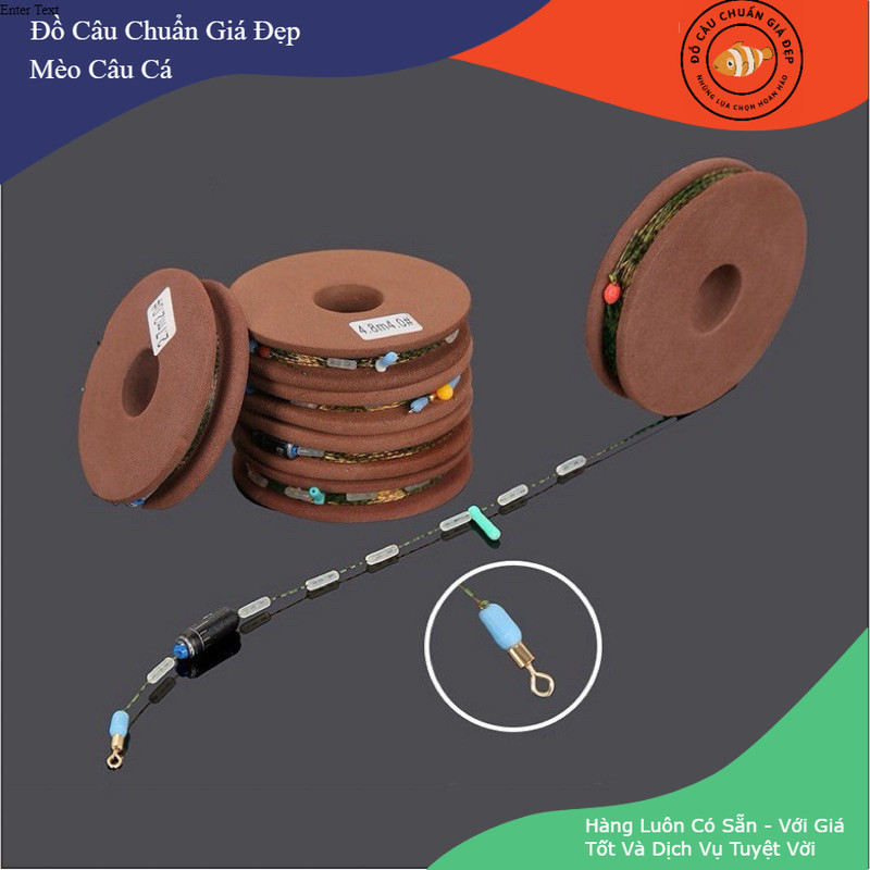 Combo 5 10 Bộ Trục Câu Đài Tàng Hình Buộc Sẵn Đủ Size 3m6 4m5 5m4 6m3 7m2