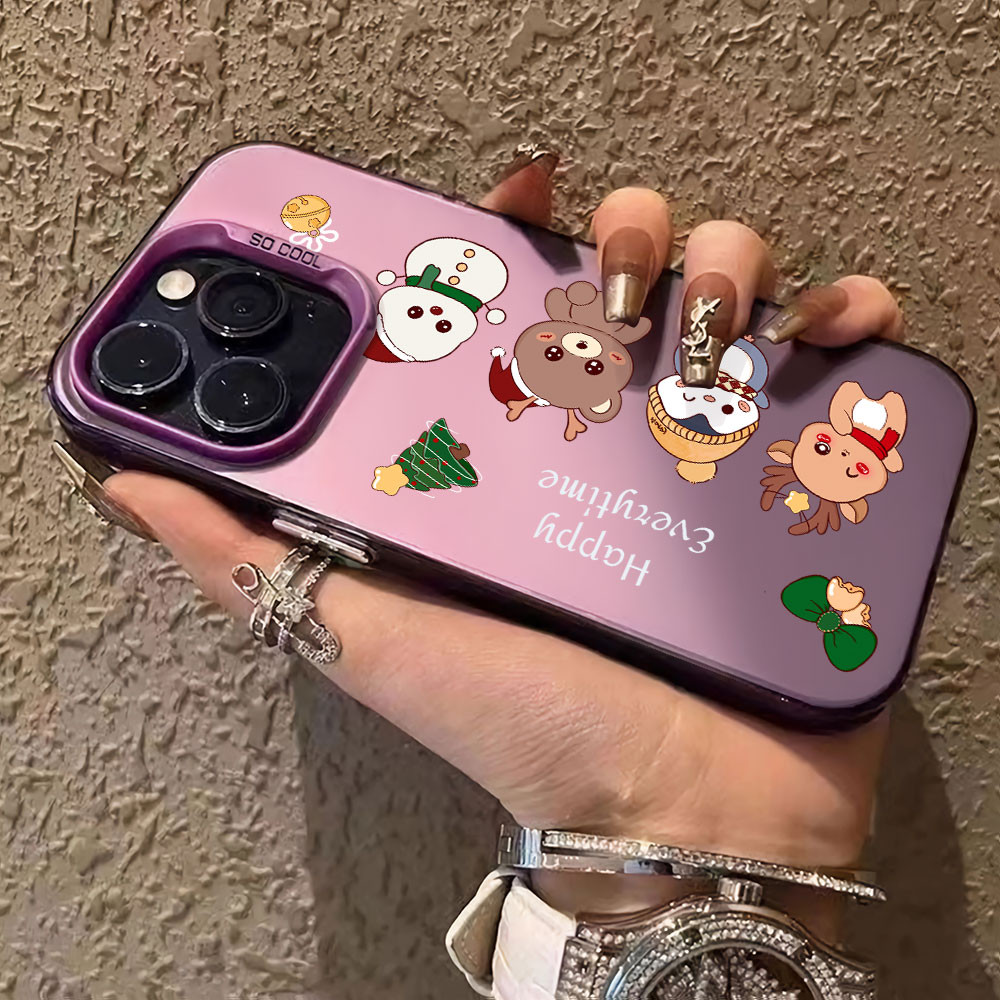 Dành Cho VIVO 1820 1920 V2026 Ốp Lưng Giáng Sinh Phong Cách Hoạt Hình Bạc IMD Ốp Lưng Điện Thoại VIV