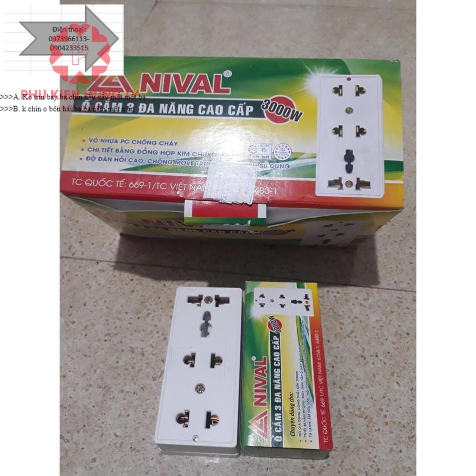 Ổ cắm 3 đa năng cao cấp 3000W