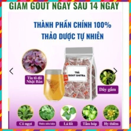 Trà Gout Shitra - Trà Thảo Mộc Cải Thiện Tình Trạng Gout Tâm An  - QUEENSHOP68