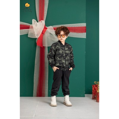 Áo khoác bomber bé trai LITIBABY 7/12 tuổi
