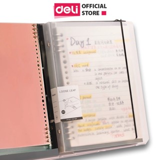  Sổ Còng Deli - Bìa Còng A4 A5 B5 Đã Đục Lỗ Làm Sổ Caro Bullet Journal Kèm Tab Phân Trang Còng Binder Chống Nước 