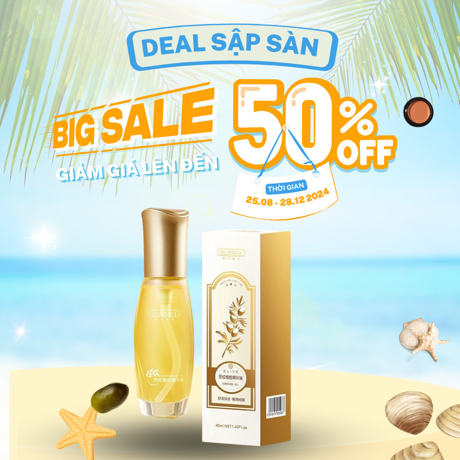 Serum Hunmui Mờ Rạn Da Mờ Sẹo - Serum Tái Tạo Da Đông Y Tinh Chất Dầu Oliu và Hạt Hướng Dương 40ml