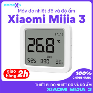 Nhiệt Kế Ẩm Kế Thông Minh Xiaomi Mijia 3 Màn Hình LCD cỡ lớn với cảm biến chính xác - Thiết bị đo nhiệt độ độ ẩm Xiaomi