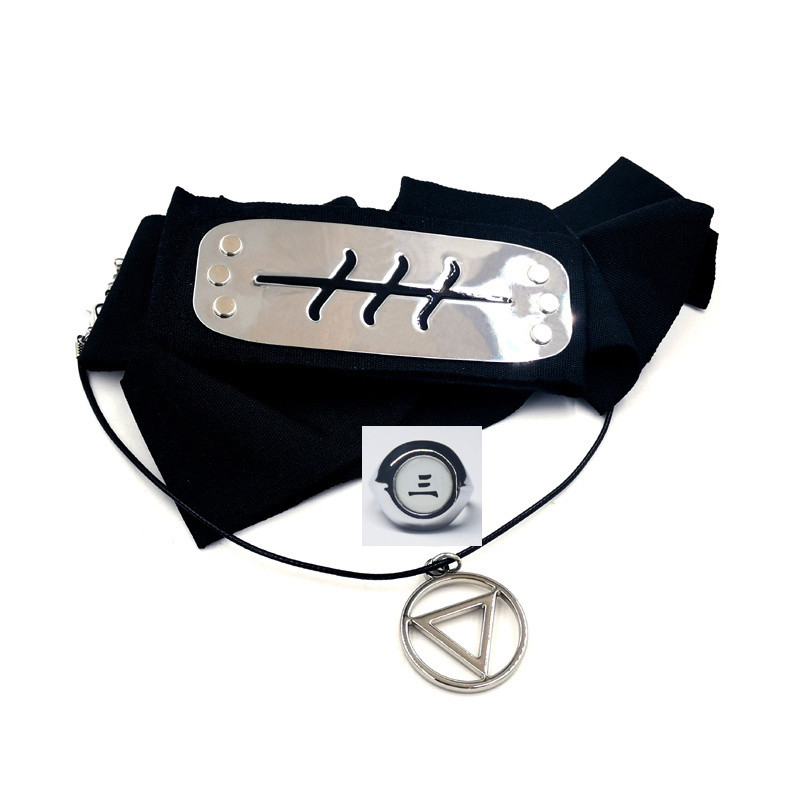 Naruto Hidan Băng Đô Vòng Cổ Bộ Akatsuki Tổ Chức Hidan Cosplay