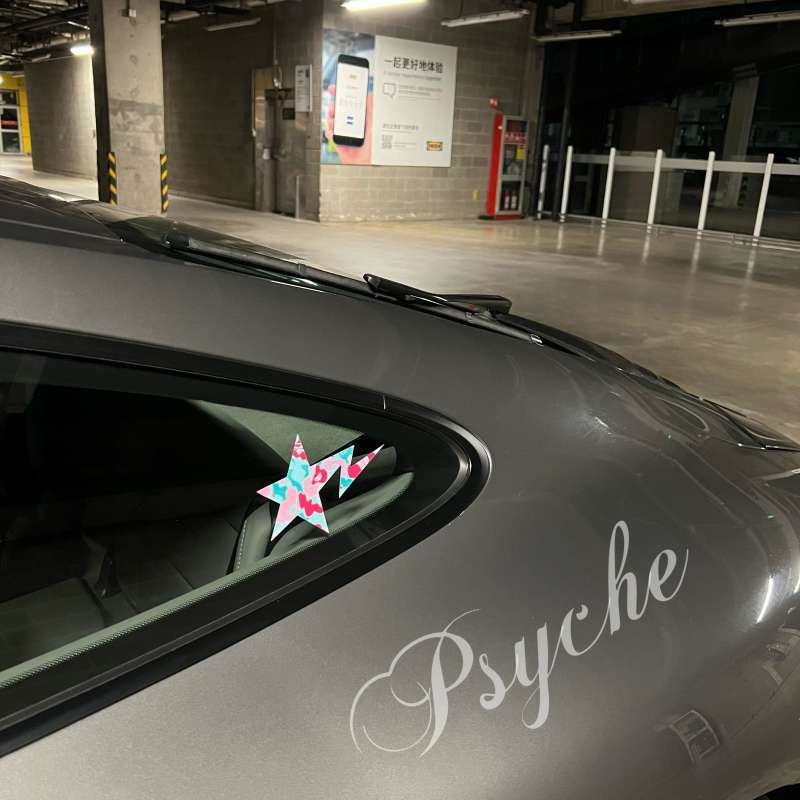 Ngụy trang phản quang Psyche Bape Star Nhãn dán xe chống nước sync6