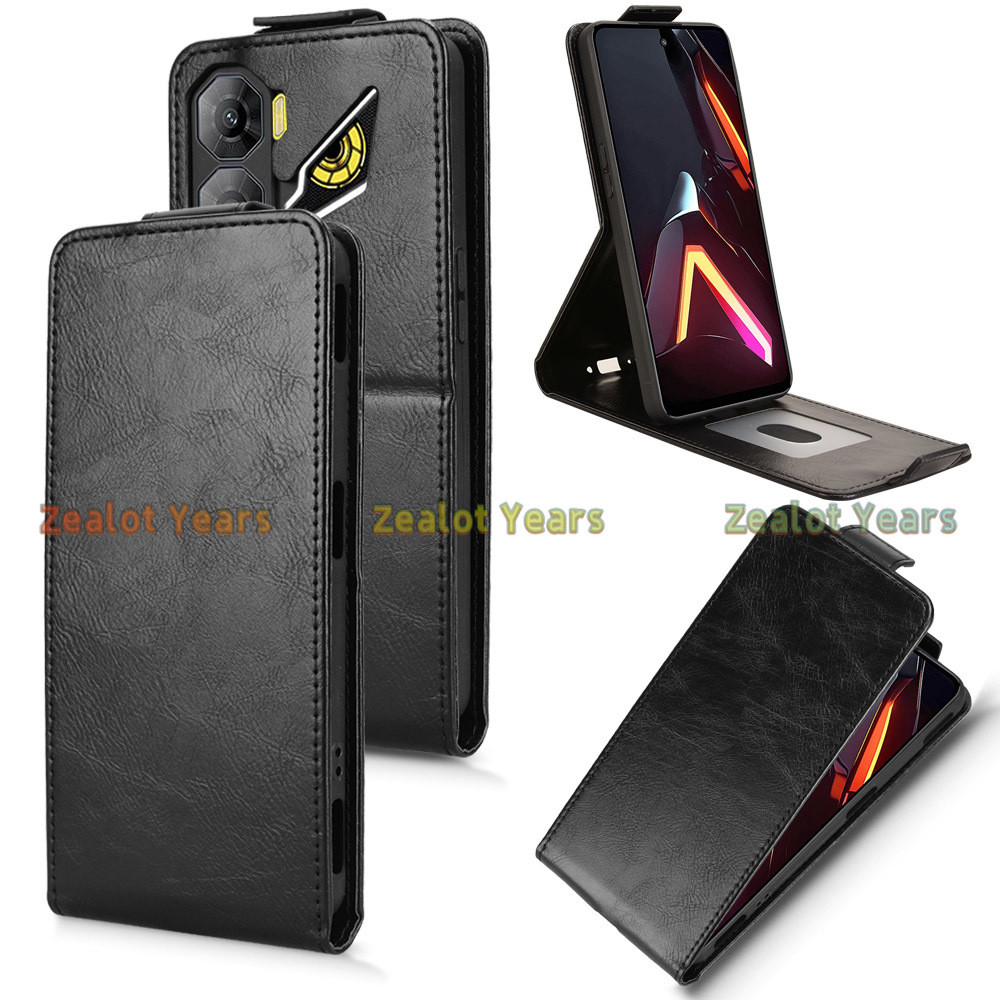 Ốp điện thoại cho ZTE Nubia Neo 3 5G Neo3 Flip Open Phone Case cho Nubia Neo3GT Luxury Retro Leather