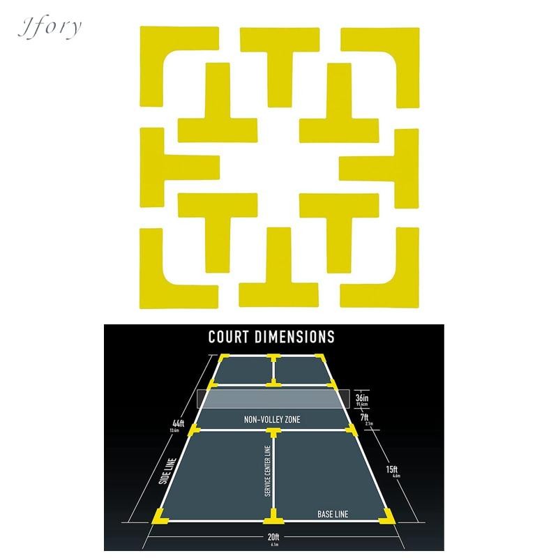 Jfory Pickleball Court Marker Tạo Mini Tennis Court Silicone Lines Marking