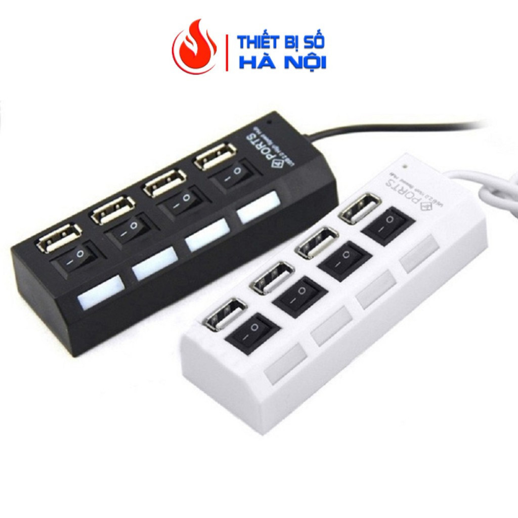 Hub chia cổng USB thành 4 cổng có công tắc -DC308