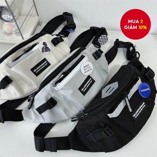 Túi đeo ngực nam phong cách Hàn Quốc – Túi đeo vai đeo chéo hợp thời trang, Túi thắt lưng thể thao Harajuku Dung tích lớn